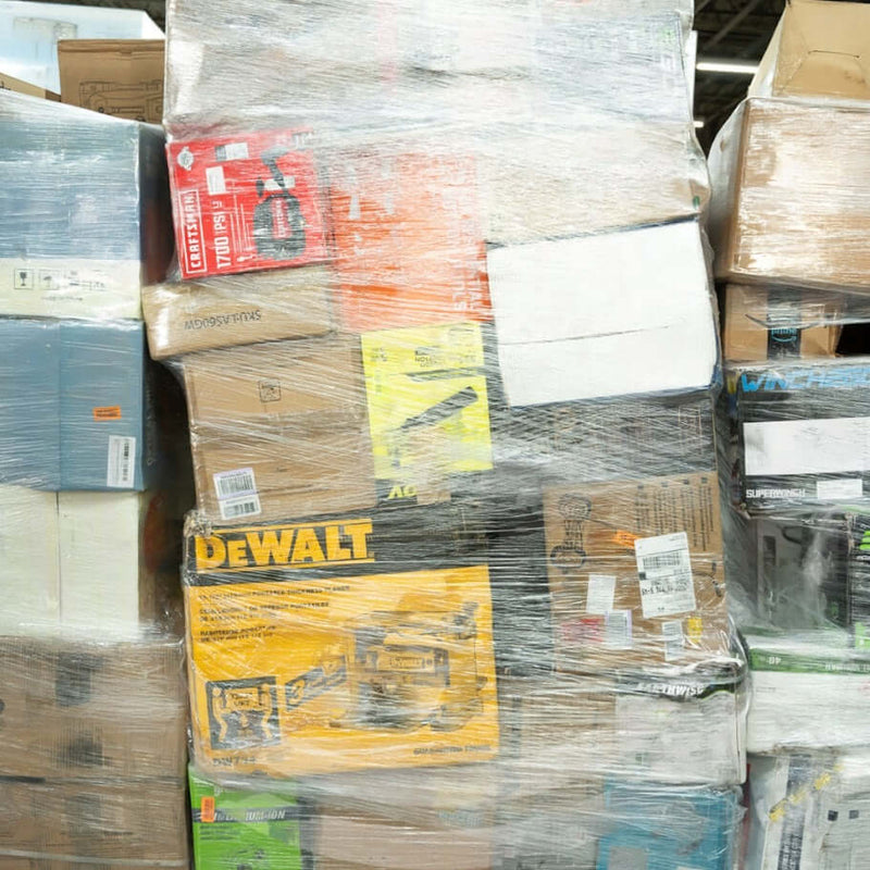 Load image into Gallery viewer, Truckload of Amazon hardware and tools pallets including overstock and customer returns