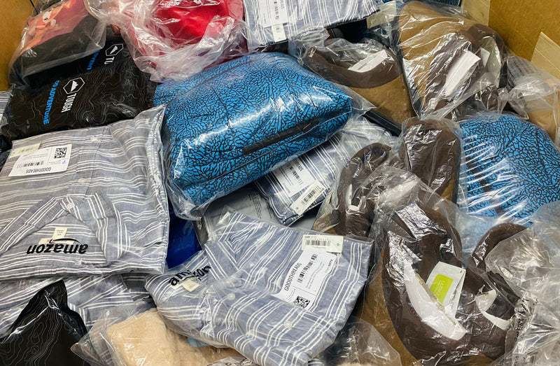 Load image into Gallery viewer, Amazon overstock truckload with brand new clothing for wholesale resale