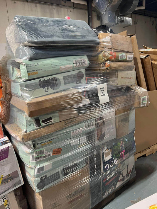 Bulk Amazon liquidation truckload with mixed general merchandise from various departments