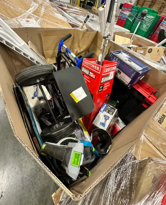 Bulk Lowe’s liquidation truckload with overstock home improvement products and returns