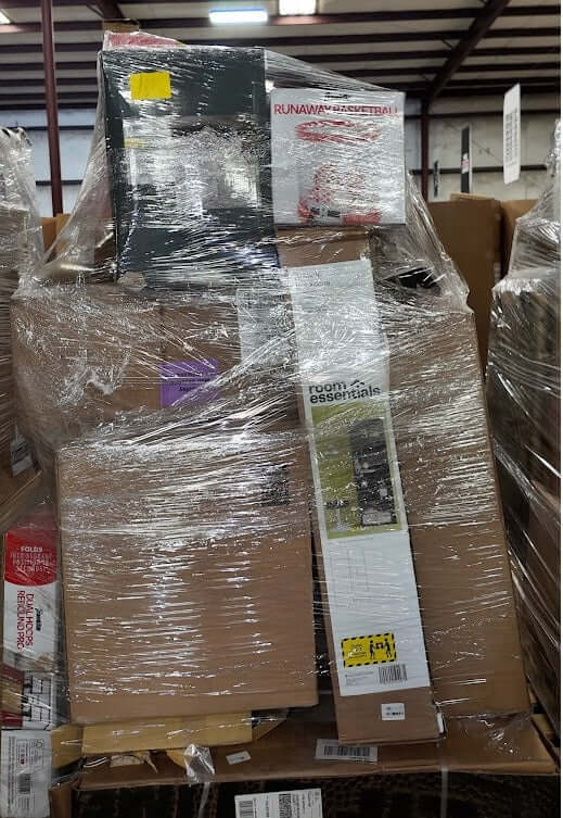 Target liquidation truckload featuring medium pallets of premium general merchandise for resale