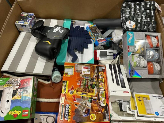High-volume Target overstock truckload with assorted small goods for bin stores and discount retailers