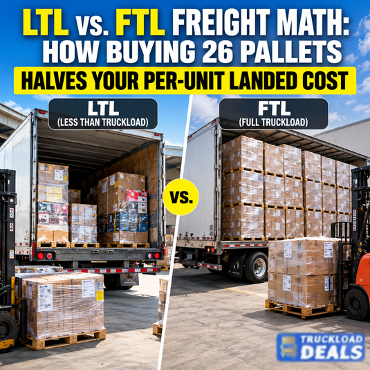 LTL vs. FTL Freight Math: How Buying 26 Pallets Halves Your Per-Unit Landed Cost