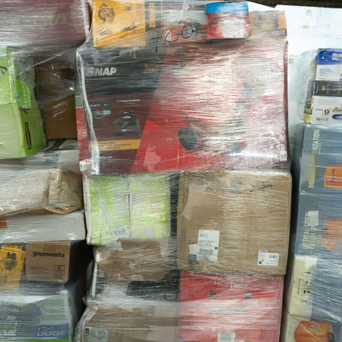 Amazon liquidation truckload of power tools, accessories, and DIY products