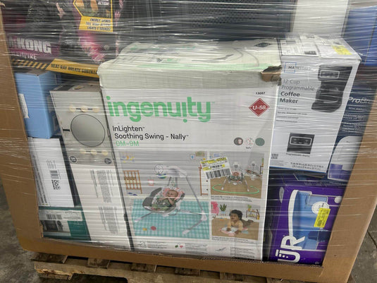 Walmart premium liquidation truckload with assorted brand-name merchandise pallets
